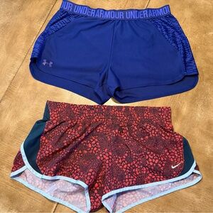 2 pair shorts Under Armour & Nike Shorts bundle